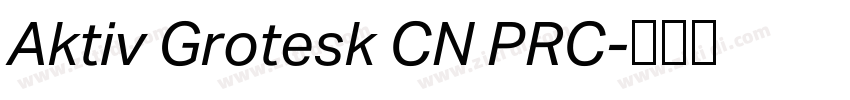 Aktiv Grotesk CN PRC字体转换